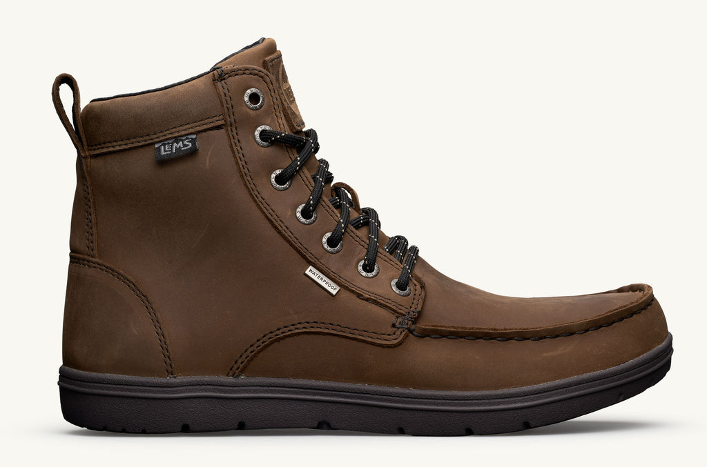 Boulder Lems Bottes Imperméables Femme Marron Foncé | ICE9389PI