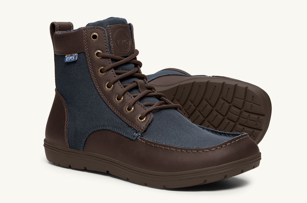 Boulder Lems Nylon Bottes Homme Bleu Marine Marron | TIC9546EQ