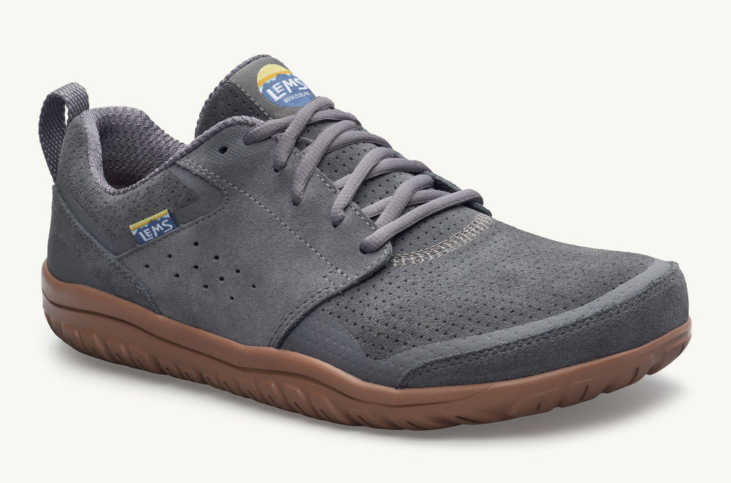 Primal Zen Lems Daim Baskets Femme Grise Foncé | VDR7174UO