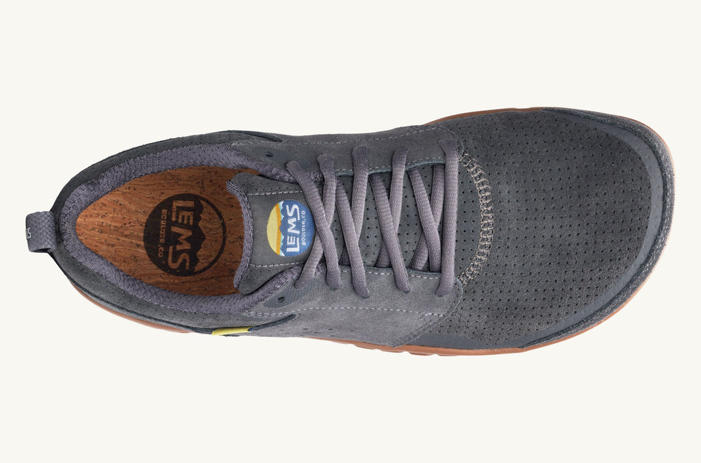 Primal Zen Lems Daim Baskets Femme Grise Foncé | VDR7174UO